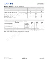 DMN2005UFG-13 Datasheet Pagina 2