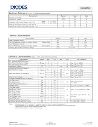 DMN2056U-13 Datasheet Pagina 2