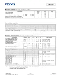 DMN2058U-7 Datasheet Page 2