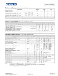 DMN2400UFDQ-7 Datasheet Page 2