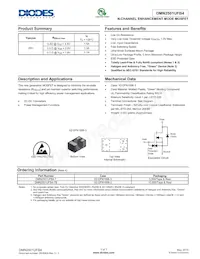 DMN2501UFB4-7 Datasheet Cover