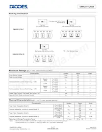 DMN2501UFB4-7 Datasheet Page 2