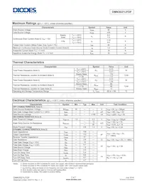 DMN3021LFDF-13 Datasheet Page 2
