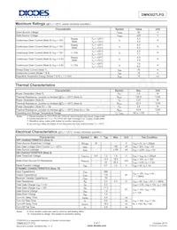 DMN3027LFG-13 Datasheet Page 2