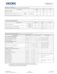 DMN3067LW-13 Datasheet Page 2