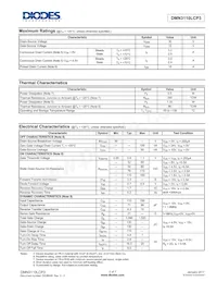 DMN3110LCP3-7 Datasheet Pagina 2