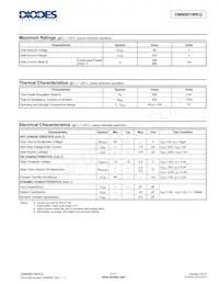 DMN601WKQ-13 Datasheet Page 2