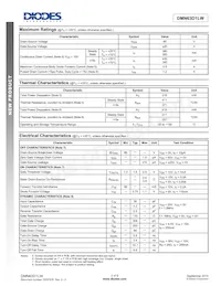 DMN63D1LW-7 Datasheet Pagina 2