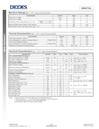DMN67D8L-13 Datasheet Pagina 2