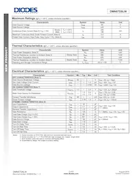 DMN67D8LW-7 Datasheet Page 2