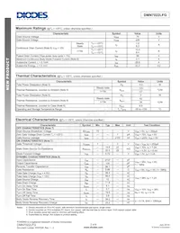 DMN7022LFG-13 Datasheet Pagina 2