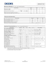DMNH4011SK3-13 Datasheet Pagina 2