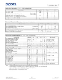 DMNH6021SK3-13 Datasheet Pagina 2