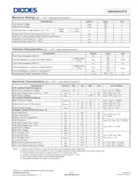 DMNH6042SPS-13 Datasheet Page 2