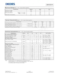 DMP2004TK-7 Datasheet Pagina 2