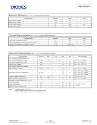 DMP2004WK-7 Datasheet Page 2