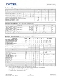 DMP2005UFG-7 Datasheet Page 2