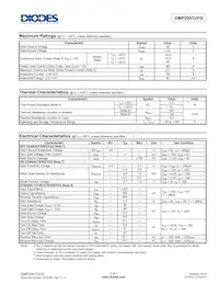 DMP2007UFG-13 Datasheet Page 2