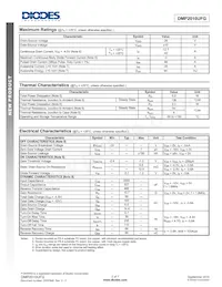DMP2010UFG-13 Datasheet Page 2