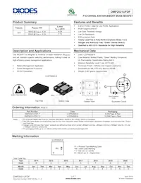 DMP2021UFDF-13 Datasheet Cover
