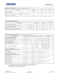 DMP2033UVT-13 Datasheet Page 2
