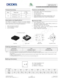 DMP2040UFDF-13 Datasheet Cover