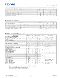 DMP2042UCB4-7 Datasheet Pagina 2