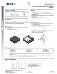 DMP26M7UFG-13 Datasheet Cover