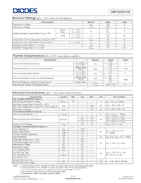 DMP3026SFDE-7 Datasheet Pagina 2
