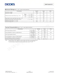 DMP3026SFDF-7 Datenblatt Seite 2