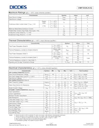 DMP3028LK3Q-13 Datasheet Pagina 2