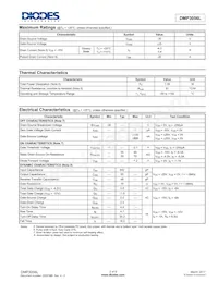 DMP3056LVT-7數據表 頁面 2