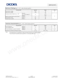 DMP4025SFG-7 Datasheet Page 2