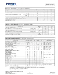 DMP6023LFG-13 Datasheet Page 2
