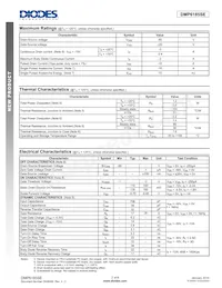 DMP6185SE-7 Datasheet Pagina 2