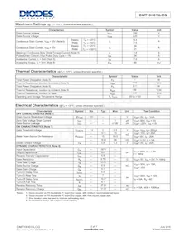 DMT10H015LCG-7 Datasheet Pagina 2