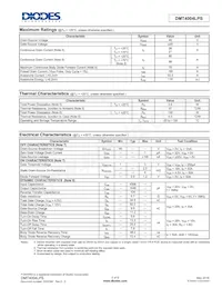 DMT4004LPS-13 Datasheet Pagina 2