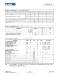 DMT6010LFG-13 Datasheet Page 2