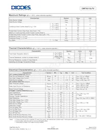 DMT6015LFV-7 Datasheet Pagina 2