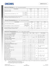 DMT8012LFG-13 Datasheet Pagina 2