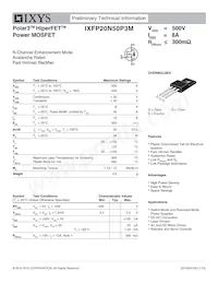 IXFP20N50P3M Datasheet Cover