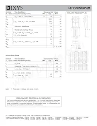 IXFP20N50P3M Datasheet Page 2