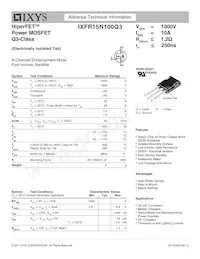 IXFR15N100Q3 Datasheet Copertura