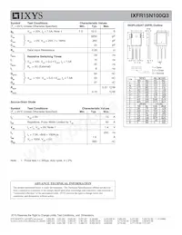 IXFR15N100Q3 Datasheet Pagina 2