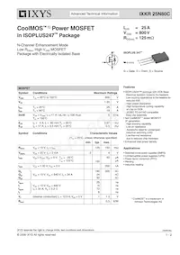 IXKR25N80C Datasheet Cover