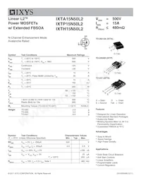 IXTA15N50L2 Datasheet Cover