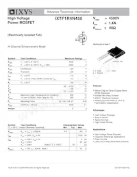 IXTF1R4N450 Datasheet Cover