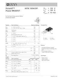 IXTK180N15P Datenblatt Cover