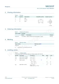 NX2301PVL Datasheet Page 2