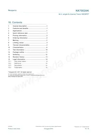 NX7002AKVL Datasheet Page 16